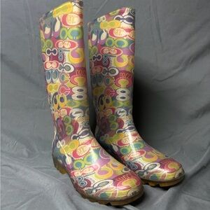 Coach Pixy MT Pop Multi Color Rain Boots